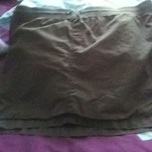 Sz.24w women's brown skort etc. Cond. Pretty